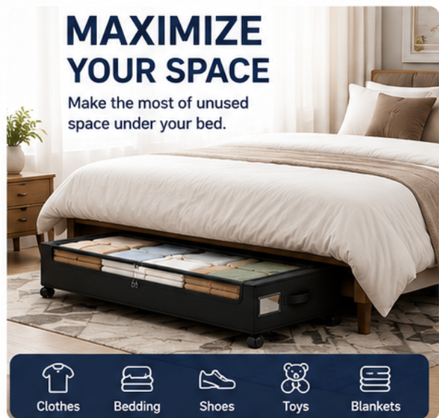SlideStore™ 60L Underbed Organizer
