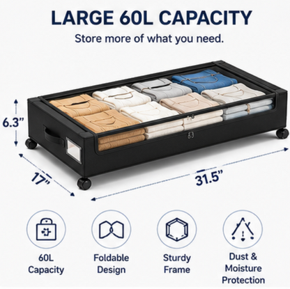 SlideStore™ 60L Underbed Organizer