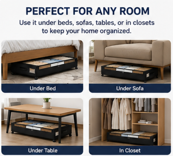 SlideStore™ 60L Underbed Organizer