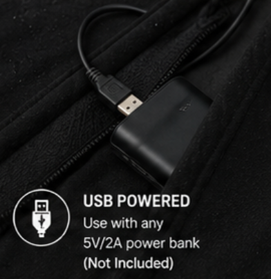 Heated USB Jacket